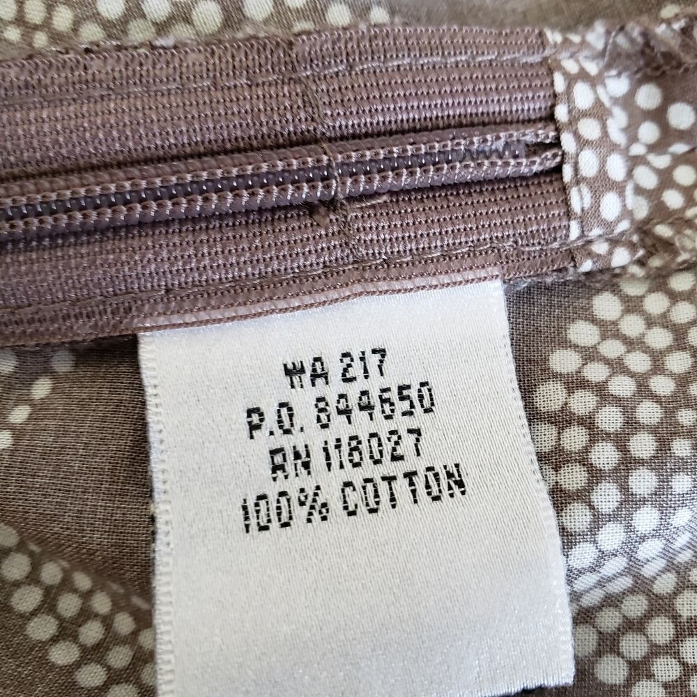 Boden Brown and Lime Patterned Blouse - Picture 5 of 6